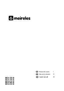 Manual Meireles MFA 310 W Congelador