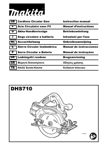 Manuale Makita DHS710ZJ Sega circolare
