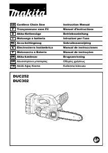 Manual Makita DUC252Z Chainsaw