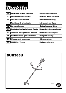 Manual de uso Makita DUR365UZ Cortabordes