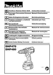 Brugsanvisning Makita DHP480ZJ Bore-skruemaskine