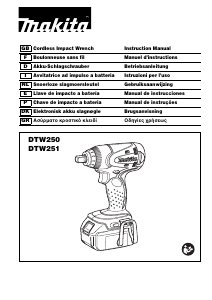 Bruksanvisning Makita DTW281ZJ Mutterdragare