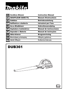 Manual Makita DUB361Z Leaf Blower