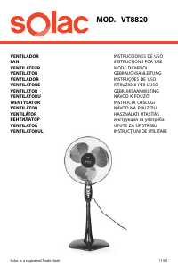 Instrukcja Solac VT8820 Wentylator