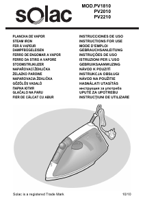 Manual Solac PV2010 Iron