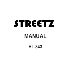Instrukcja Streetz HL-343 Słuchawki z mikrofonem