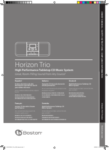 Manuale Boston Acoustics Horizon Trio Stereo set