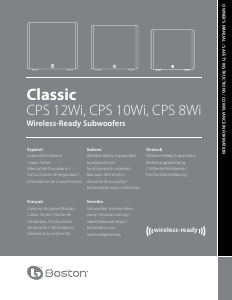 Handleiding Boston Acoustics CPS 12Wi Subwoofer