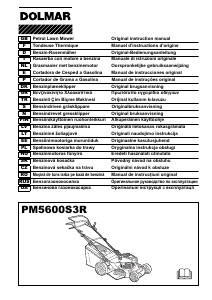 Rokasgrāmata Dolmar PM5600S3R Zāles pļāvējs