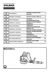Bruksanvisning Dolmar MG5300.4 Lövblåsare