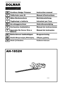 Manual Dolmar AH-1852H Corta-sebes