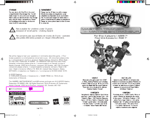 Handleiding Hasbro Pokemon Maitre Entraineur
