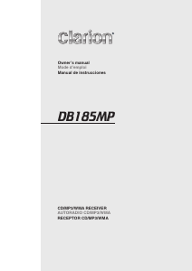 Mode d’emploi Clarion DB185MP Autoradio