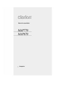 Mode d’emploi Clarion MAP670 Système de navigation