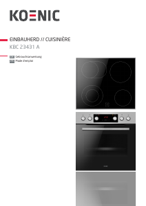 Mode d’emploi Koenic KBC 23431 A Cuisinière