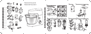 Руководство Tefal QB408D11 Masterchef Gourmet Стационарный миксер