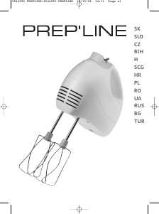 Priročnik Tefal 814230 PrepLine Ročni mešalnik