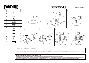 Handleiding Respawn OMEGA-03 Omega-R Bureaustoel