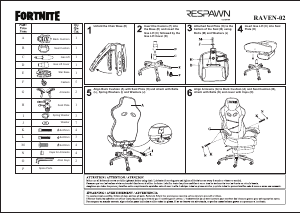 Manual Respawn RAVEN-02 Raven-Xi Office Chair