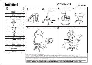 Handleiding Respawn RAVEN-02 Raven-Xi Bureaustoel