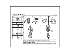 Manual Respawn RSP-205-WHT Office Chair