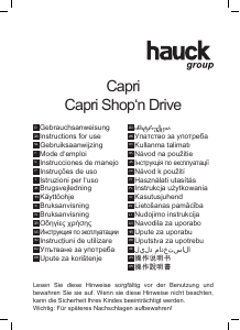 Käyttöohje Hauck Capri Shopn Drive Lastenrattaat