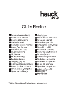 Manual Hauck Glider Recline Scaun înalt copii