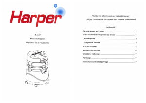 Mode d’emploi Harper TC810 Aspirateur