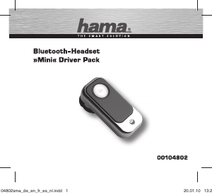 Manual Hama 00104802 Mini Headset