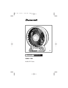 Handleiding Duracraft DT-75 Ventilator