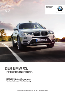 Bedienungsanleitung BMW X3 (2014)