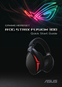 Manual Asus ROG Strix Fusion 300 Auscultador com microfone