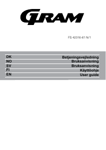Bruksanvisning Gram FS 42316-61 N/1 Frys