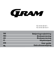 Bruksanvisning Gram FS 4316-90 N/1 Fryser