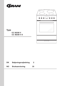 Brugsanvisning Gram CC 56350 V Komfur