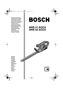 Kullanım kılavuzu Bosch AHS 41 Çalı makası
