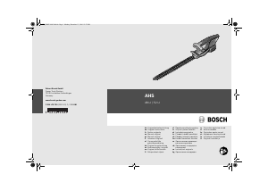 Руководство Bosch AHS 52 LI Кусторез