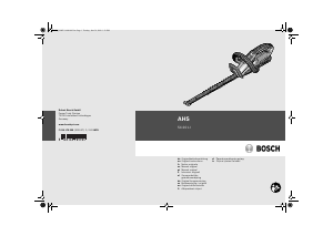 Manual de uso Bosch AHS 54-20 LI Tijeras cortasetos