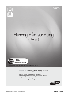 Hướng dẫn sử dụng Samsung WA13F7S9MWA/SV Máy giặt