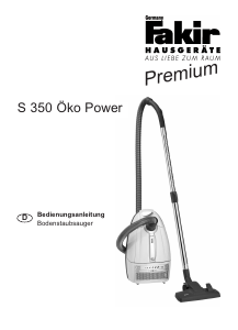 Bedienungsanleitung Fakir S 350 Oko Power Staubsauger