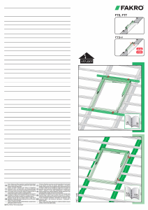 사용 설명서 Fakro FTS-V 루프 윈도