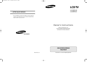 Bruksanvisning Samsung LS15M13C LCD TV