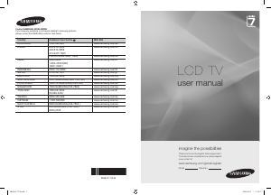 Bruksanvisning Samsung LA52A750R1R LCD TV