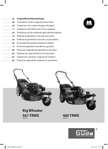 Priručnik Güde 460 Trike Big Wheeler Kosilica