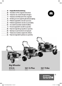 Manual Güde 510 A Big Wheeler Mașină de tuns iarbă