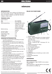 Bruksanvisning Biltema 24-663 Radio