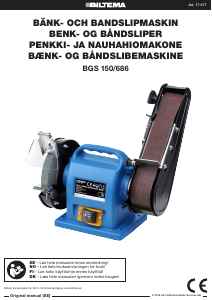 Bruksanvisning Biltema BGS 150/686 Bänkslipmaskin