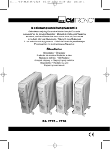Manuale Clatronic RA 2725 Termoventilatore