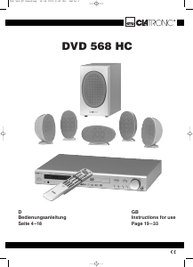 Bedienungsanleitung Clatronic DVD 568 HC Heimkinosystem