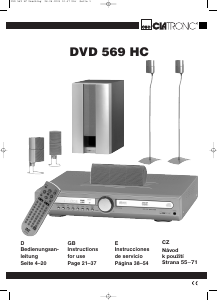 Bedienungsanleitung Clatronic DVD 569 HC Heimkinosystem